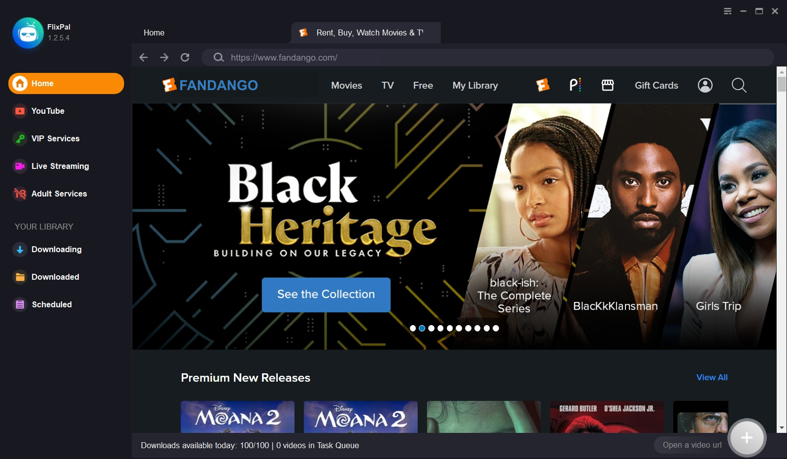 Login to your account and locate the video you want to download.